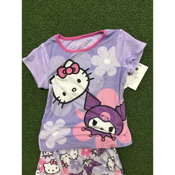 Hello Kitty and Kuromi Girls Character Graphic Pajama Set Size Size XS - Picture 2 of 5
